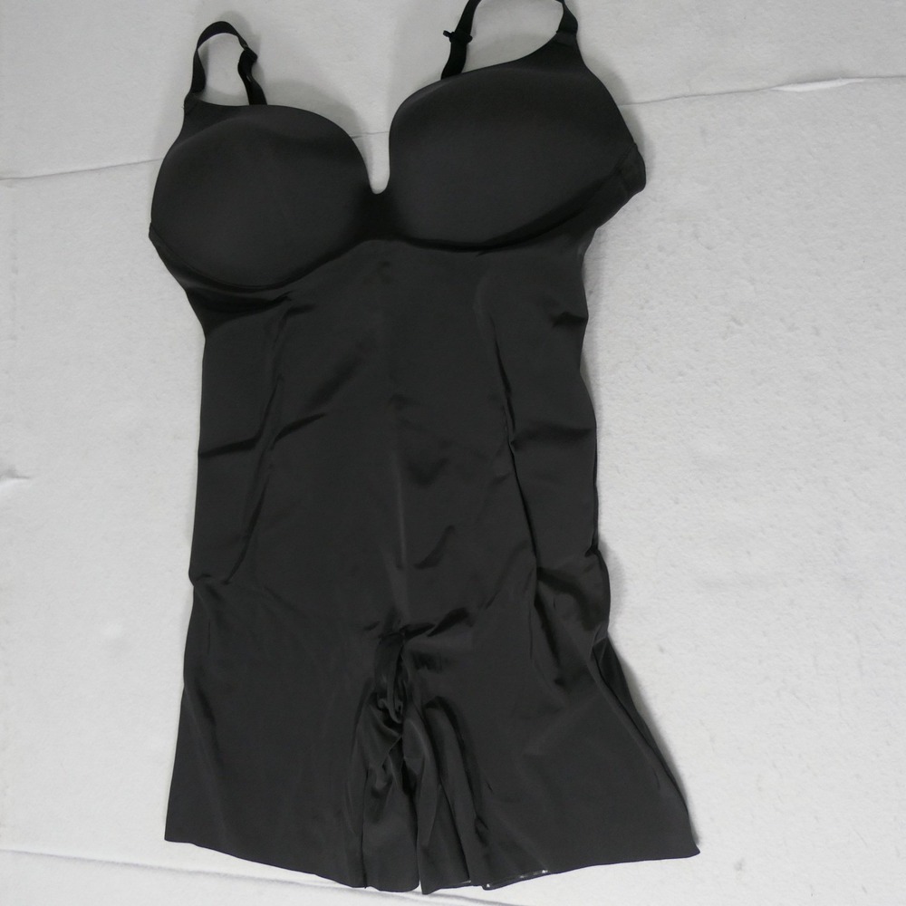 Maidenform Womens Shapewear Bodysuit XL Black Firm Control Underwire